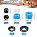 PATIKIL Skateboard Bushings, 90A PU Long-Board Truck Rebuild Kit Bushings Washers Pivot Cups for Outdoor Skateboard Parts, Blue