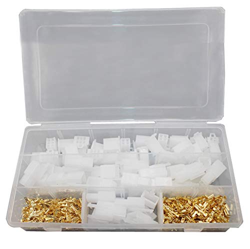 [モーリートレード] ギボシ 圧着 110コネクター 6極 4極 3極 2極 コネクター カプラー 端子 380個 セットのサムネイル