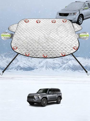 車 フロントガラスカバー 凍結防止シート に適合する レクサス NX RX LX GX UX CT200h LBX LFA カーフロントカバー 五重厚手 内蔵9枚磁石 防風 盗難防止 挟み耳 鏡保護 霜よけ 落葉 雪対策 防塵 防氷 フロントガラス保護カバ