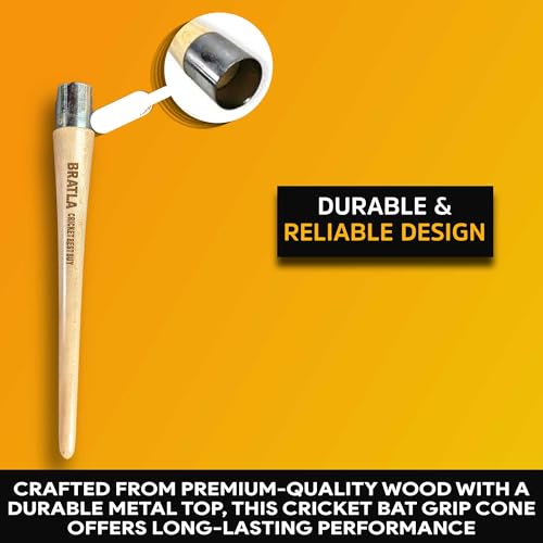 Image of CBB Cricket Bat Grip Cone for Applying Cricket Bat Rubber Grip Metal Top