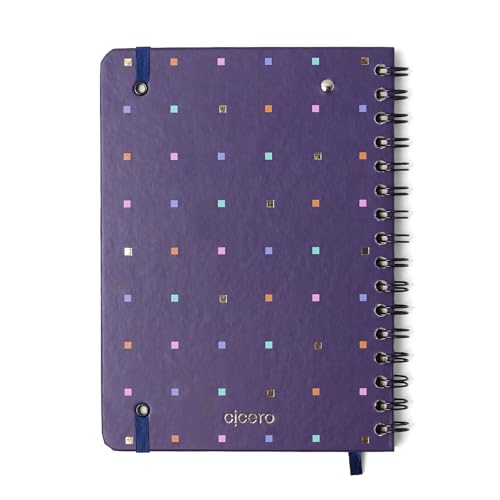 Planner Permanente Wire-O Bossa Nova Financeiro A5 Pontos Azul, Cicero