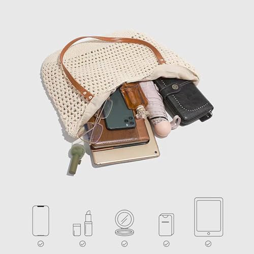 Summer Knitted Shoulder Bag bags for 2025, Bohemian Hobo Beach bag Casual Designer Purse for Women4