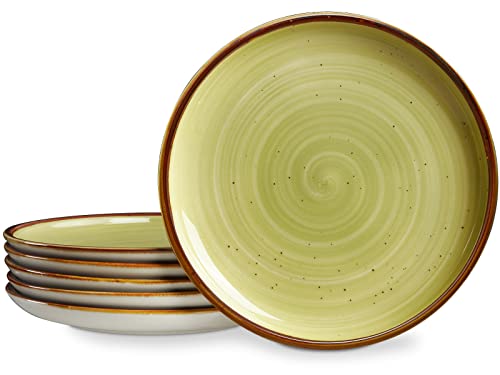 ONEMORE 26,7 cm Coupé-Teller-Set, Geschirr-Set, rustikaler Stil,...