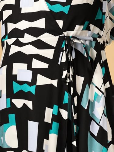Image of The Mom Store Maternity and Nursing Wrap Dress for New Mom | Pre and Post Pregnancy Wear for Womens | Trendy Stylish Printed Friendly Dresses for Women | Comfortable