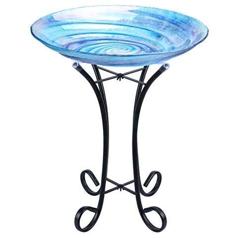 MUMTOP Outdoor Glass Birdbath Cover
