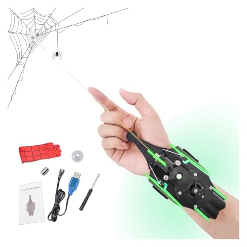 Marvel Legends, Lanzador De Cuerda Carga USB con Imán Y Ventosa, Accesorios Cosplay Superhéroe(Black)