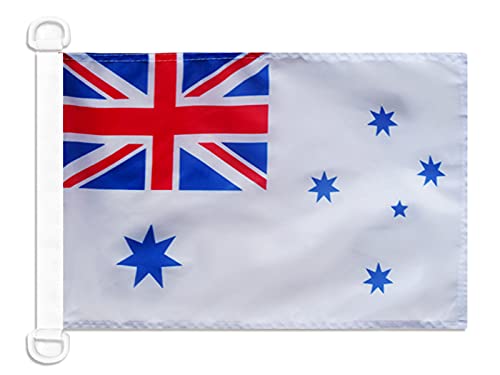 AZ FLAG - Australia Naval Ensign Nautical Flag - 18'' x 12'' - For Outdoor and Boat - Australian War Banner Knitted Polyester with Two Plastic Rings - Vivid Colors - 12x18 in - 45x30 Cm — image 1