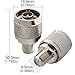 Boobrie N to F Coax Connector N Male to F Female RF Coaxial Adapter N Type(Plug) to F Type(Jack) for Antenna/Analyzer/Router/Booster Systems Pack of 2