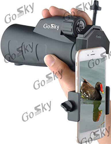 Gosky Smartphone Adapter Mount Regular Size - Compatible With Binoculars, Monoculars, Spotting Scopes, Telescope, Microscopes - Fits Almost All Smartphones On The Market - Record Nature And The World #TOP5