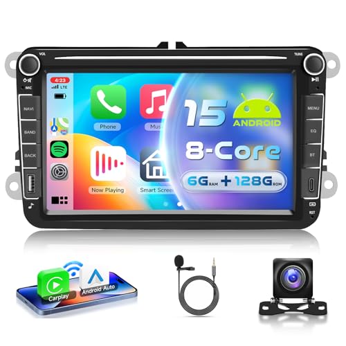 Autoradio Android 15 avec navigation GPS et musique connectée pour les voyages en famille