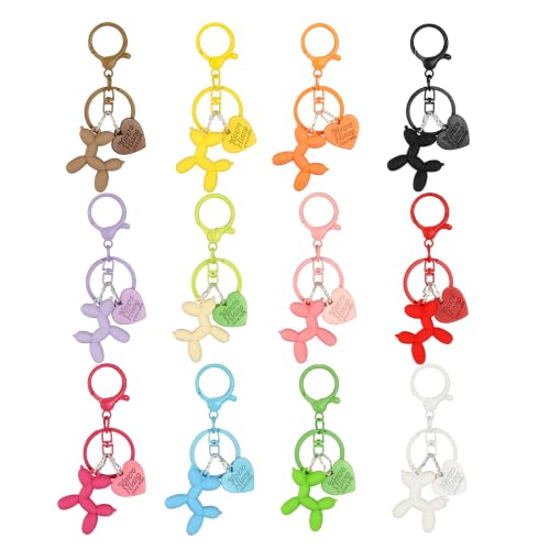 Image of Balloon Dog Keychain Bulk, Fun Purse Charms Bag Decoration