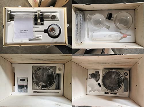 Lgxenzhuo 5L Rotary Evaporator Lab Evaporator Rotary Vacuum 0-90 R/Min Evaporator For Evaporation Of Solvents Digital Controller Manual Lifting #TOP4