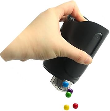 Portable Nut Candy Snack Dispenser,270ml Press Type Reusable snack dispenser,Automatic Peanut, Cashew kernels Dispenser,Keep Fingers Clean, Plastic Car-Ready Snack Feeder for Leisure Snacking