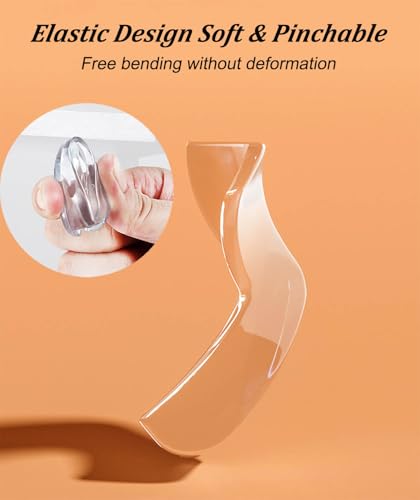 Image of 8 /12 /24 Pack Transparent PVC Table Corner Protectors Guards, Universal Furniture Corner Protectors, Edge Safety Cover Sharp Bumper Sticker Guards for Table Furniture (Airbag Type, 8Pack)