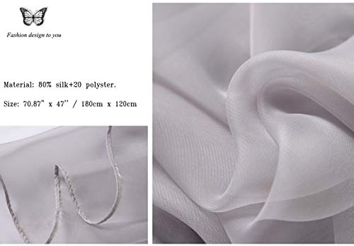 K-Elewon Solid Color Silk Scarf Fashion Scarves Wrap Long Lightweight Shawls For Women #TOP2