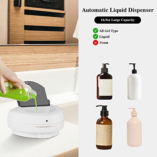 Itax-World Automatic Soap Dispenser Touchless Soap Dispenser Wall Mount 500Ml/16.9Oz Battery Operated Electric Hand Sanitizer Dispenser For Commercial Bathroom Kitchen Hotels #TOP2