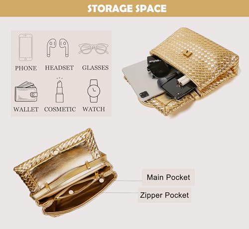 Bolso bandolera tejido para mujer miniatura 4