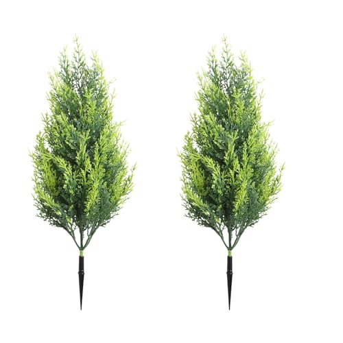 2 Pcs künstliche Zypressen-Formschnitte, UV-beständige Kunstpflanzen mit Erdspießen, 55 cm künstliche Formschnittbäume, für Innen- und Außenbereich, Topfdekoration für Veranda, Garten und Terrasse (D) 2 Pcs künstliche Zypressen-Formschnitte, UV-beständige Kunstpflanzen mit Erdspießen, 55 cm künstliche Formschnittbäume, für Innen- und Außenbereich, Topfdekoration für Veranda, Garten und Terrasse (D)