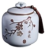 Pot multifonctionnel: il peut être utilisé comme pot de stockage, également comme vase for les fleurs, les fleurs, les plantes, également utilisé comme stockage de boîte à thé, pot de café/stockage de collations aux noix.