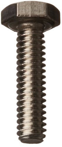 Small Parts 316 Stainless Steel Hex Bolt, Plain Finish, Hex Head, External Hex Drive, Meets ASME B18.2.1, 2-1/2" Length, Partially Threaded, 1/4"-20 UNC Threads (Pack of 10)