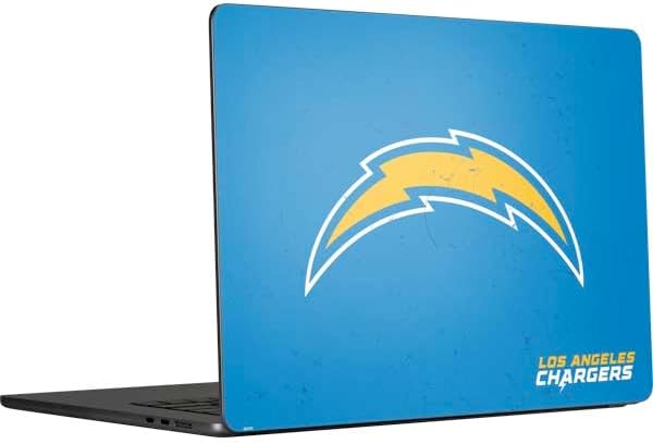 Decal Laptop Skin Compatible with MacBook Air 15 in (2023) - NFL Los Angeles Chargers - Alternate Distressed Design