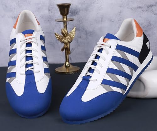 Image of LOUIS STITCH Play Men's Brazillian Blue Fashion Sneaker Comfortable for Men All Day Wear (SNK-CS) (Size- 6 UK)