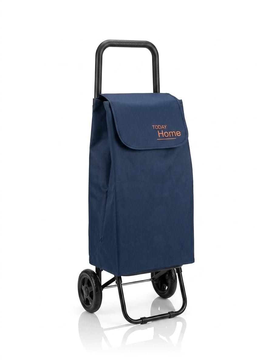 Carrello Spesa Pieghevole Isotta 42L con 2 Ruote, Impermeabile, Leggero, Capacità 25 kg