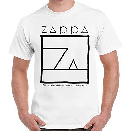 Image of Frank Zappa Ship Arriving Too Late to Save A Drowning Witch Retro T Shirt 421 White
