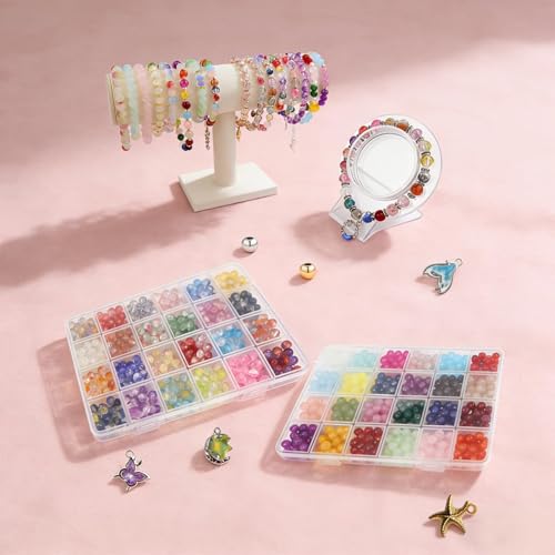  8mm Glass Beads for Jewelry Making, 1,800+pcs  - image 5
