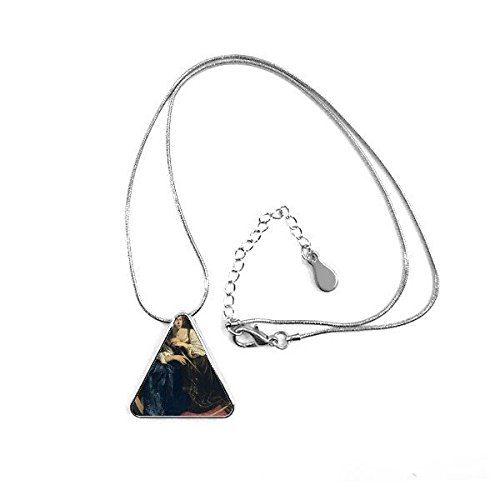 Peinture lady femme épée collier au design géométrique et finitions soignées pour elle
