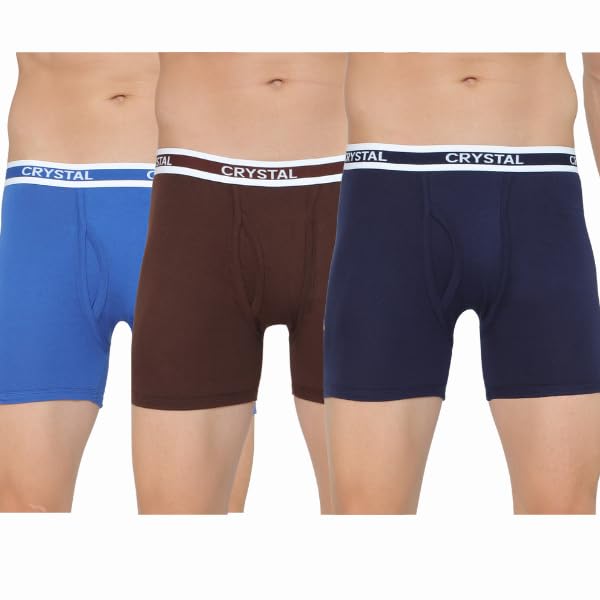 Image of Crystal Men's Cotton Rib Trunks (Pack of 3)