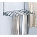 Rubbermaid Configurations Pants Rack Titanium Holds 7 Pairs of Pants Non-Slip Closet Organization and Storage