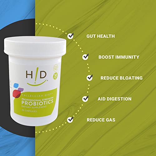 Professional Strength Probiotic Dietary Supplement - 50 Billion Cfu, Supports Gut Health, For Men And Women, 30 Count Bottle #TOP7