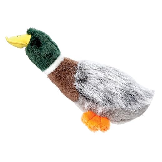 Grriggles Squawk Flock Dog Toys, 12" Mallard