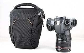 Waterproof Shoulder Camera Case Bag Compatible For Canon EOS/Nikon/Pentax/FUJIFILM/SONY/PANASONIC DSLR Cameras with 24-70mm f2.8 or 14-24mm f2.8 lens attached plus accessories