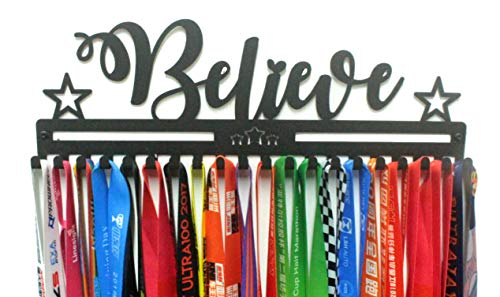 URBN Metal Wall Mount 'Believe' Motivational Kids & Adults Sports Medal Hanger