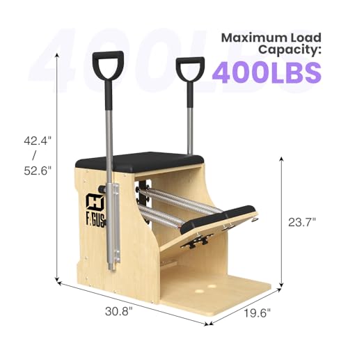 Pilates-Chair-Split-Pedal-Stability-Pilates-Combo-Wood-Chair-with-Handles-Yoga-Fitness-Trainer-Pilates-Reformer-Machine-Pilates-Equipment-Perfect-for-Home-Use-Gym-Workout-Multi-Color