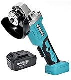 21V Cordless Angle Grinder Electric Angle Grinder for Cutting and Grinding with 3.0ah Battery & Fast