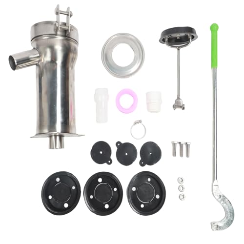 Pompa Manuale per Pozzi Profondi 8M in Acciaio Inossidabile, Facile Montare, Aspirazione Robusta, Grande Portata per Giardino e Cortile