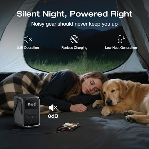 EF ECOFLOW Trail 200 DC Portable Power Station, 192Wh Ultra-light LFP Battery Bank with Handle, 220W Solar Generator, Fast Charge, 4 Output Port, Drop-Proof, 0 Noise for Outdoor Travel