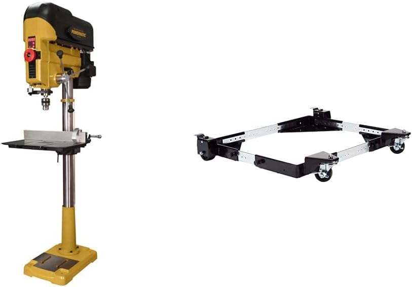 Powermatic 18" Floor Drill Press, 1 HP, Variable Speed (Model PM2800B) Bundle with JET Mobile Base, 600 lb Capacity (Model JMB-UMB)