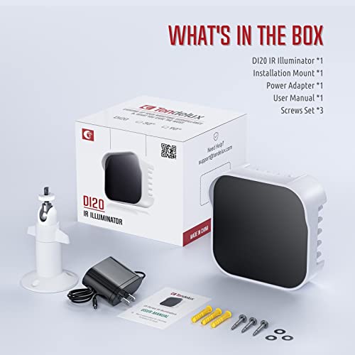 image for Tendelux DI20 IR Illuminator | Long Range Infrared Flood Light for Sec