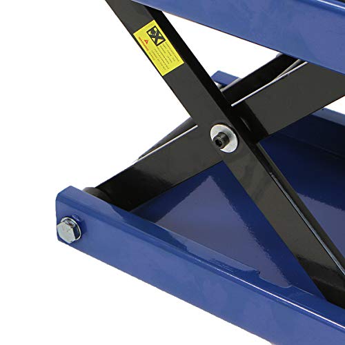 Stark USA 1,100LBS Wide Deck Motorcycle Scissor Jack Lift ATV Center Crank Hoist Dirt Bike Repair Stand Mobile Motorcycle Jack (1100LBS) - Image 5