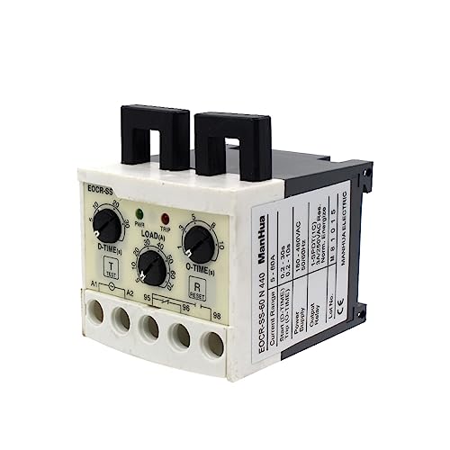 Relé electrónico de sobrecarga 5-60A contra pérdida de fase EOCR-SS-60 con retardo