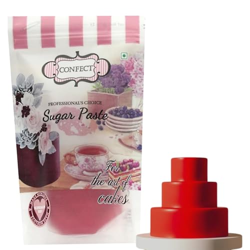 Image of Confect Superman Red Fondant | Vibrant Edible Cake Fondant for Christmas & Special Occasions | Easy to Roll, Smooth Texture | Ideal for Cake Decorating & Cupcakes | Vegan & Gluten-Free - 1 Kg