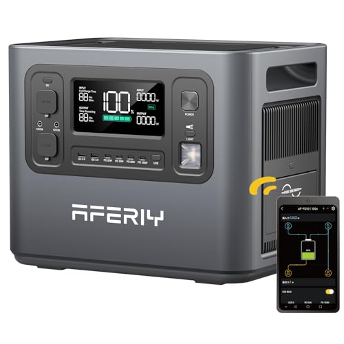 AFERIY P210 ポータブル電源 大容量 ポータブルバッテリー 1.5時間満充電...
