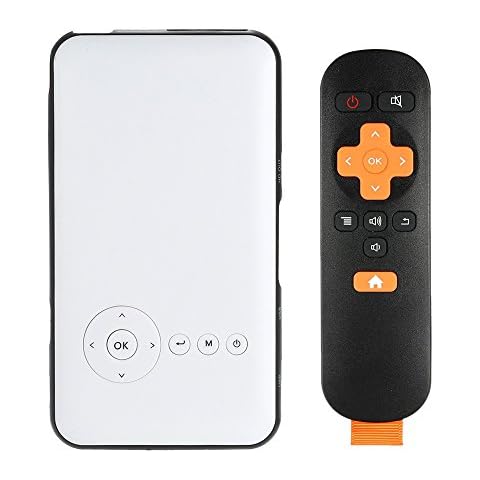 TECEVO M6 LED Video Projector, Mini Smart Android Pico Projector - HDMI Input - Miracast and Airplay Function - Built-in WI-FI Slim Wireless HD Portable Pocket DLP Home Cinema Theater Projector Cover