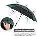G4Free Extra Large Golf Umbrella 62/68 inch Vented Square Umbrella Windproof Auto Open Double Canopy Oversized Stick Umbrella