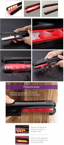 Plancha de cabello ultrasónica con pantalla LED miniatura 5