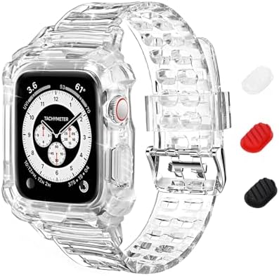Amazon | Apple Watch バンド 42mm 44mm 45mm 耐衝撃 TPU ベルト 保護 